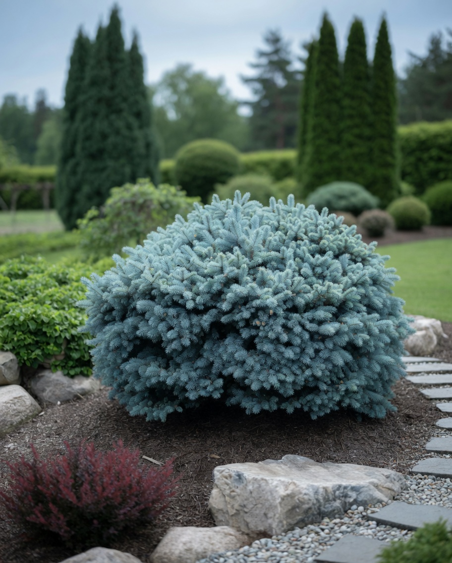 Picea pungens Glauca Globosa